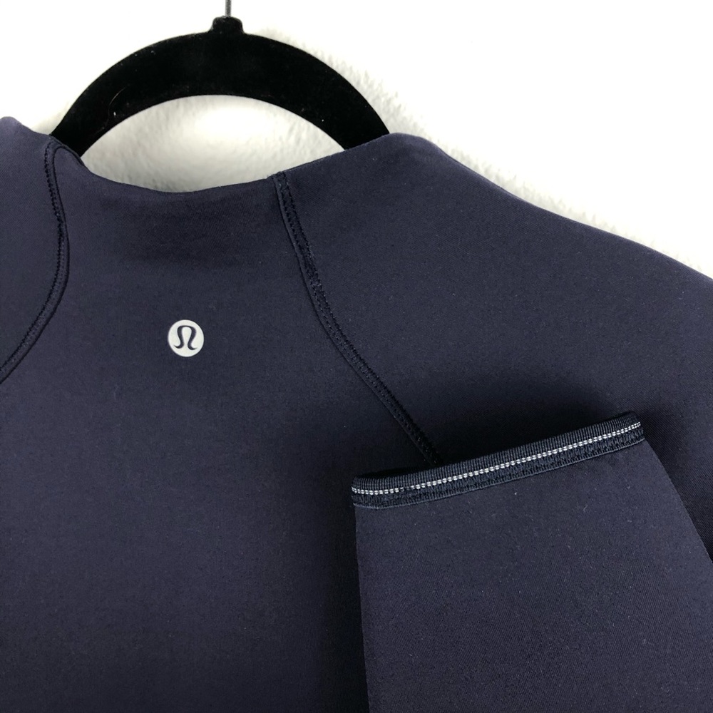 🦚 LULULEMON Kicking Asphalt Jacket 1/2 Zip Blue - Picture 6 of 8